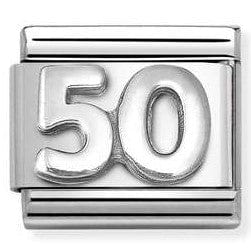 Nomination Italy 330101/60 Classic OXIDIZED , st.steel, 925 sterling silver Number 50 (Unisex)