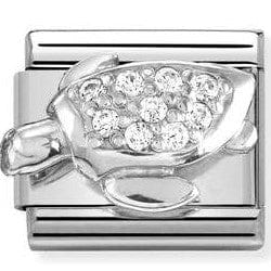 Nomination Italy 330304/46 Classic steel , CZ,925 sterling silver Sea turtle