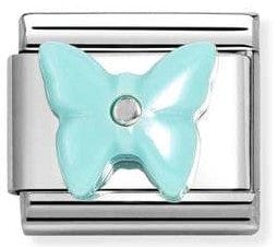 Nomination Italy 330509/15 Classic STONE , steel , 925 sterling silver Butterfly, TURQUOISE RESIN