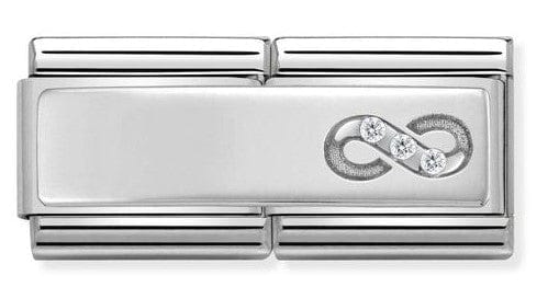 Nomination Italy 330731/14 DOUBLE Classic S/steel. CZ, silver Infinity
