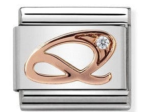 Nomination Italy 430310/17 Classic 9ct Rose Gold Letter Q