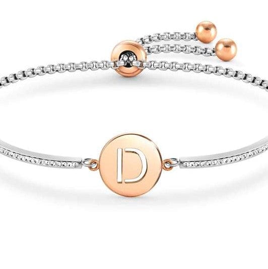 Nomination Italy Bracelet MILLELUCI bracelet S/steel,CZ, LETTER D 028007/004