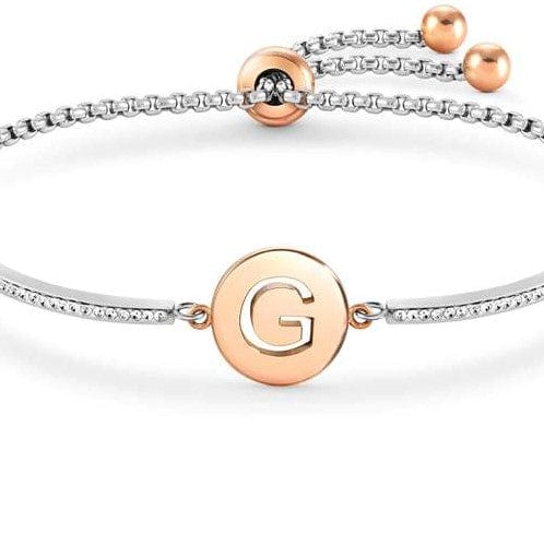 Nomination Italy Bracelet MILLELUCI bracelet S/steel,CZ, LETTER G 028007/007