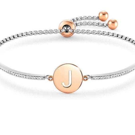 Nomination Italy Bracelet MILLELUCI bracelet S/steel,CZ, LETTER J 028007/010