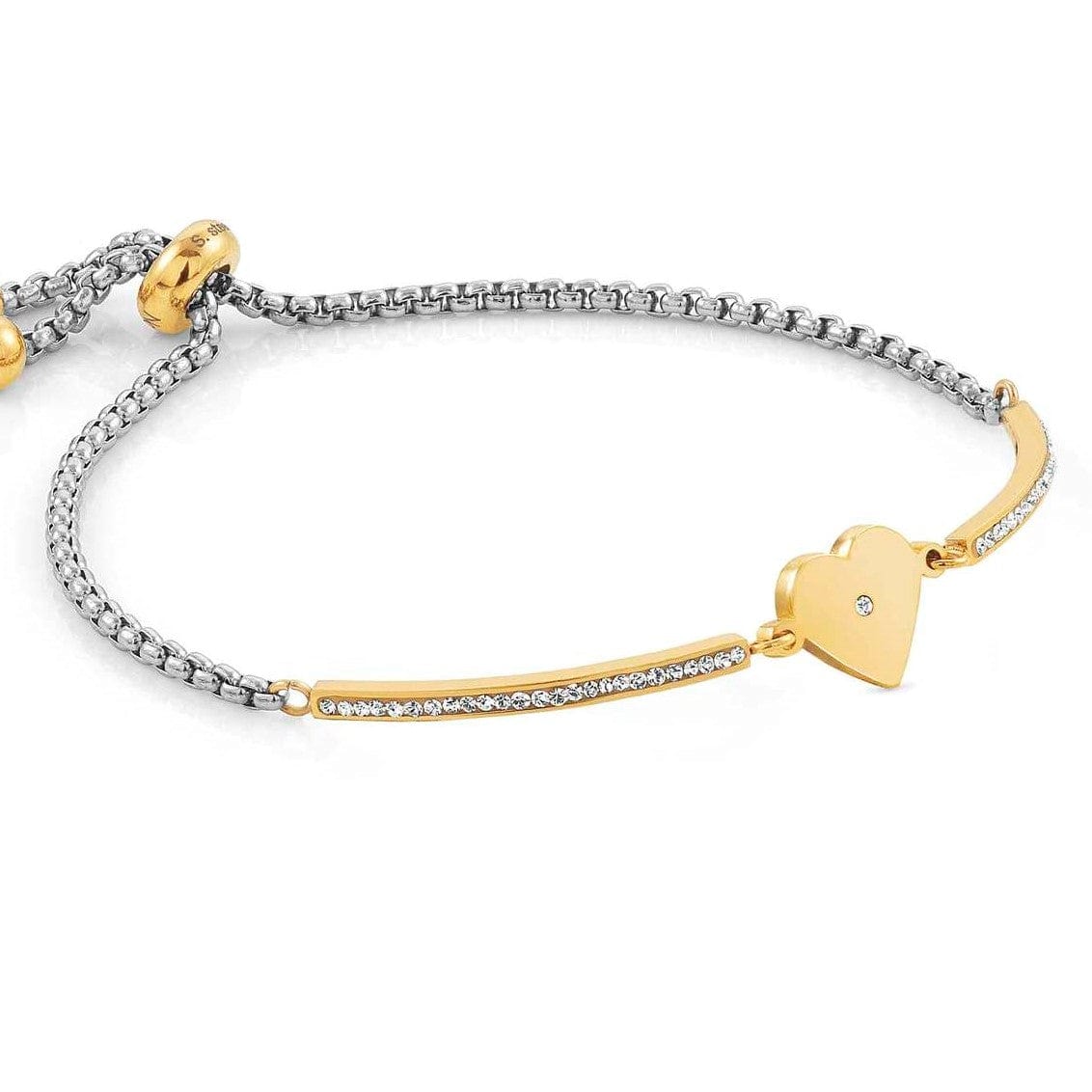 Nomination Italy Bracelets Milleluci Bracelet, Steel CZ, Gold Colour HEART 028006/022
