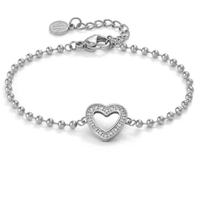 Nomination Italy Bracelets SOFFIO D'AMORE bracelets in steel and cubic zirconia Heart