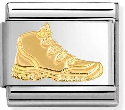 Nomination Italy Composable Gold 030109/46 Classic DAILY LIFE,stainless steel,18k gold Trekking Shoe