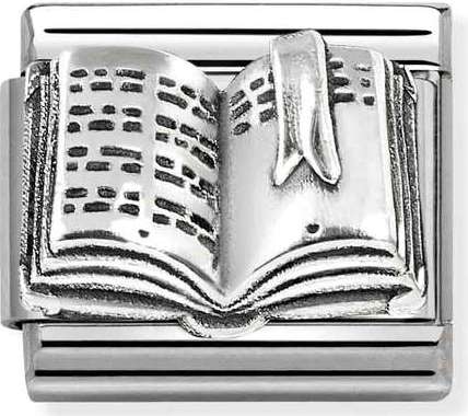 Nomination Italy Composable Silver 330101/85 Classic OXIDIZED SYMBOLS in st.steel 925 sterling silver Book