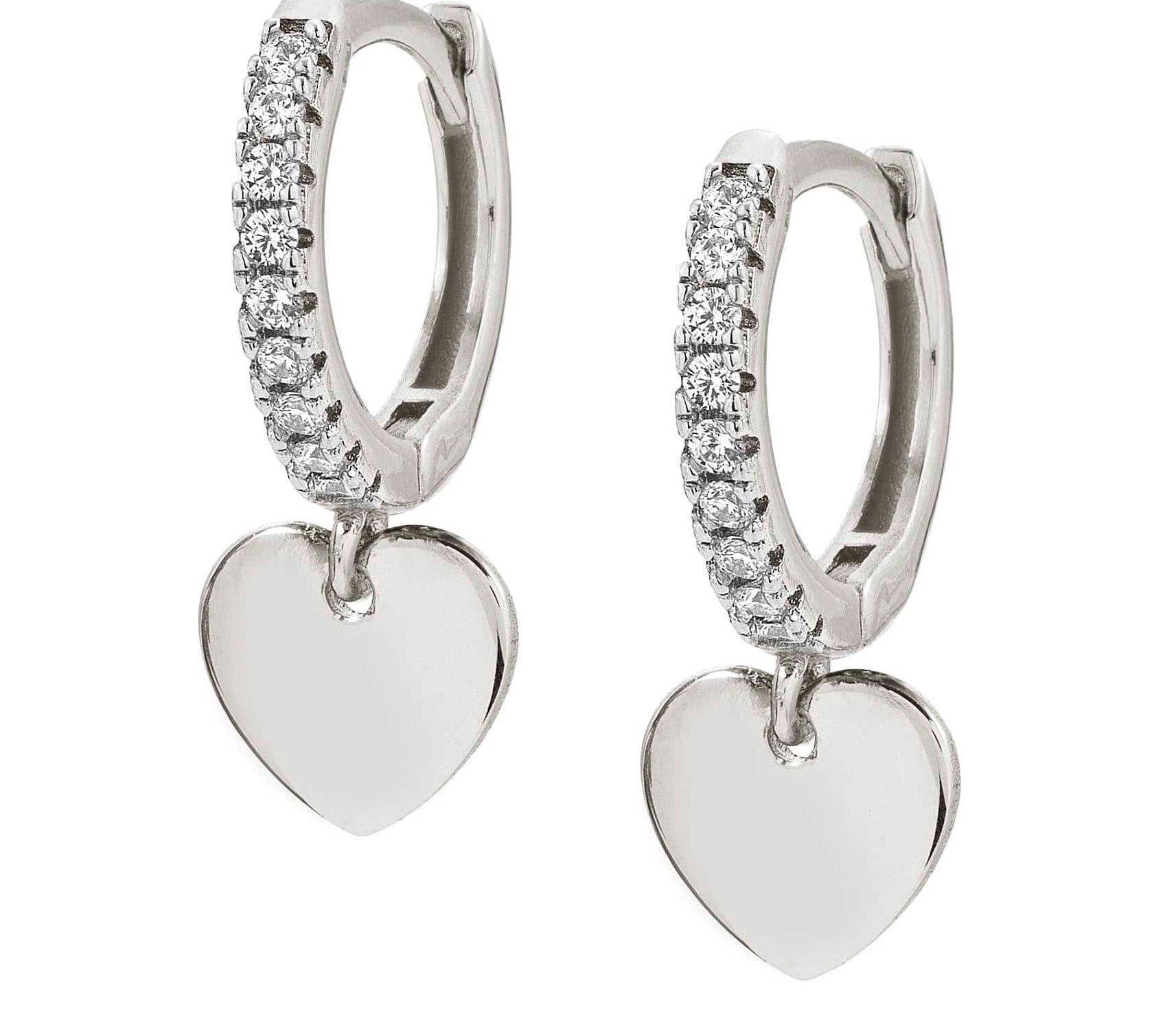 Nomination Italy Earrings 148604/001 CHIC&CHARM earrings,925 silver & CZ,RICH,Silver Heart