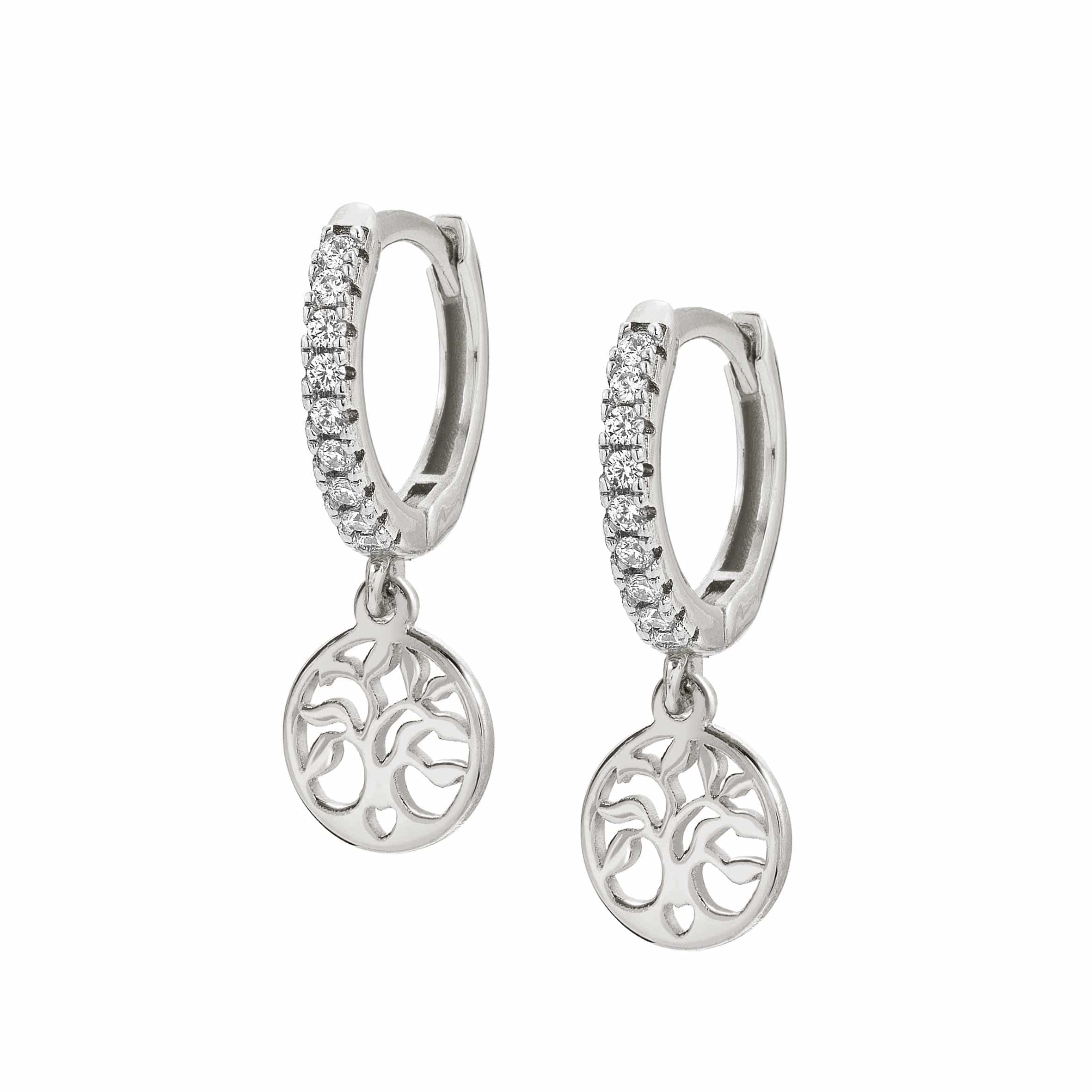 Nomination Italy Earrings 148604/047 CHIC&CHARM earrings,925 silver & CZ,RICH,Silver Tree of Life
