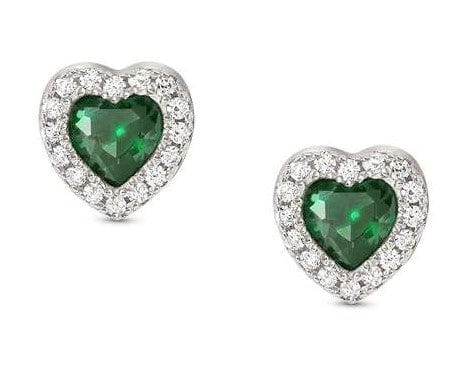 Nomination Italy Earrings ALLMYLOVE earrings 925 silver, CZ GREEN 240304/014