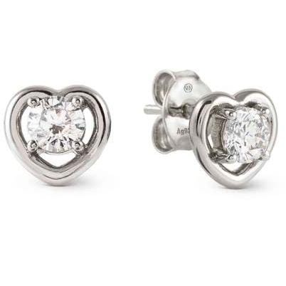 Nomination Italy Earrings COSMICLOVE earrings in 925 sterling silver and cubic zirconia Heart Silver