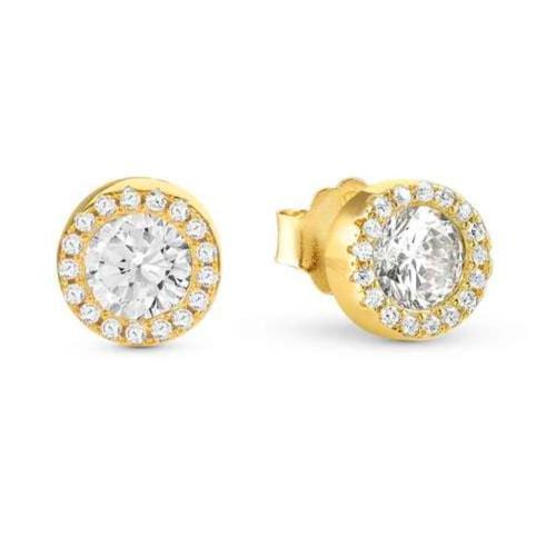Nomination Italy Earrings SEIDIVINA earrings in 925 sterling silver and cubic zirconia Yellow Gold