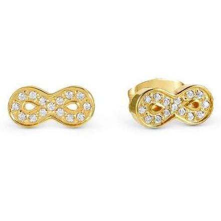 Nomination Italy earrings SOFFIO D'AMORE earrings in steel with fin. YELLOW GOLD and cubic zirconia Infinite