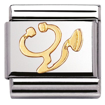 Nomination Italy Link 030109/17 Classic S/Steel,bonded yellow gold stethoscope