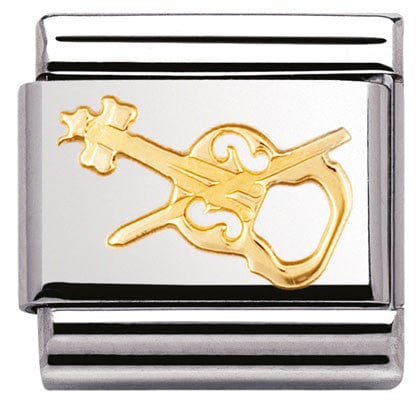 Nomination Italy Link 030117/06 Classic,S/Steel,bonded yellow gold Violin