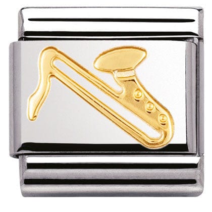 Nomination Italy Link 030117/07 Classic,S/steel,bonded yellow gold Sax