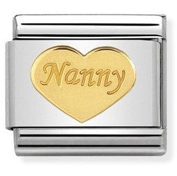Nomination Italy Link 030162/35 Classic bonded yellow Gold NANNY HEART