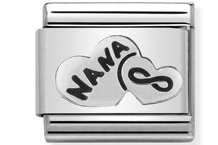 Nomination Italy Link 330101/19 CLASSIC SILVER OXIDIZED NANA HEART INFINITY