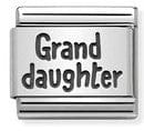 Nomination Italy Link 330102/43 Classic Silver Plate Oxidised GRAND DAUGHTER