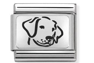 Nomination Italy Link 330109/06 CLASSIC SILVER OXIDIZED DOG