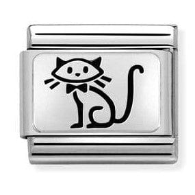 Nomination Italy Link 330109/53 Classic OXYDISED PLATES,S/steel, 925 silver Family cat