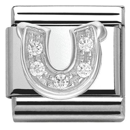 Nomination Italy Link 330304/06 Classic,S/steel,CZ silver 925 Horseshoe