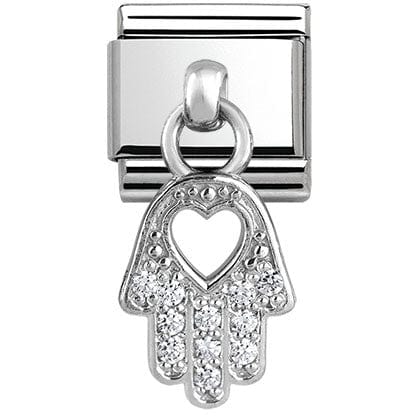 Nomination Italy Link 331800/20 Classic CHARMS S/steel,silver 925 Hand of Fatima