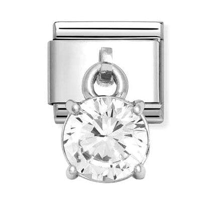 Nomination Italy link 331812/09 Classic CHARMS steel, CZ 925 sterling silver