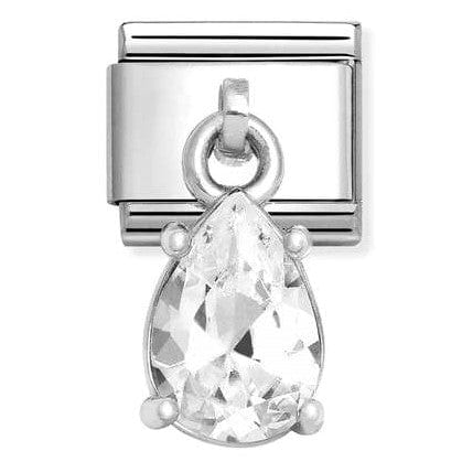 Nomination Italy link 331812/10 Classic CHARMS CZ steel, 925 sterling silver