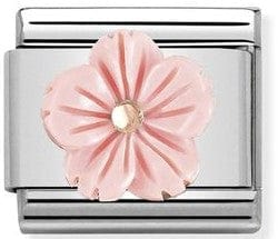 Nomination Italy Link 430510/03 Classic S/Steel 9K Rose GoldFlower in ROSE CORAL