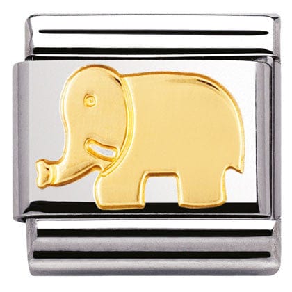 Nomination Italy Links 030112/08 Classic S/steel,bonded yellow gold Elephant
