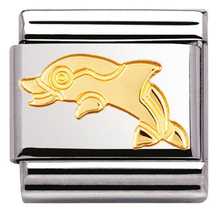 Nomination Italy Links 030113/04 Classic S/steel,bonded yellow gold Dolphin