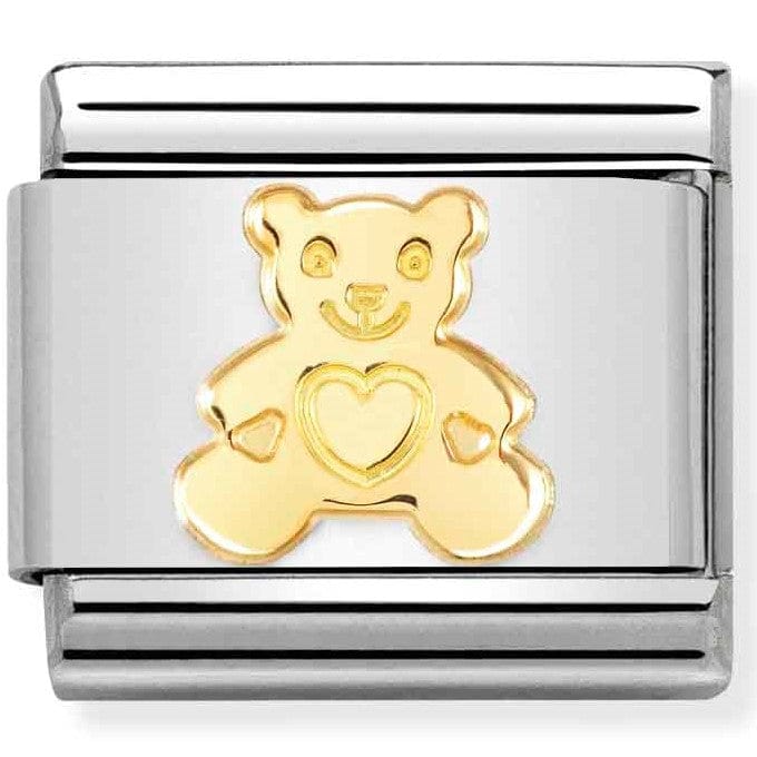Nomination Italy Links 030162/71 Classic,St.steel, 18k gold Bear