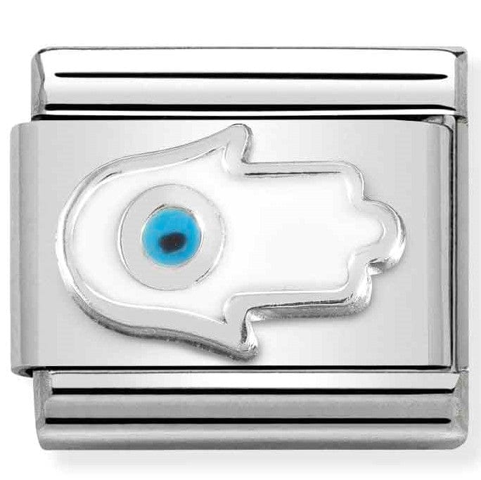 Nomination Italy Links 330204/26 Classic st. steel, enamel, Silver 925 Hand of Fatima
