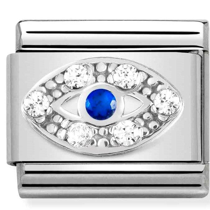 Nomination Italy Links 330304/43 Classic steel , CZ, silver 925 Eye