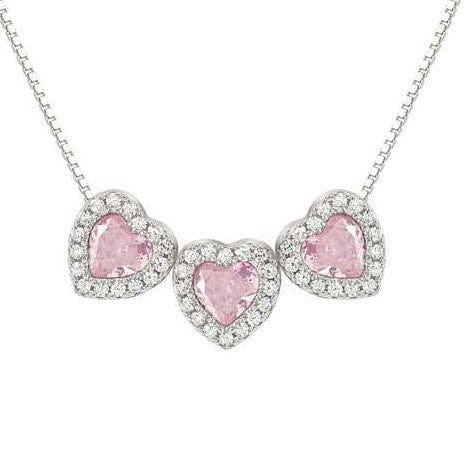 Nomination Italy Necklace ALLMYLOVE necklace, 925 silver,CZ PINK 240303/002