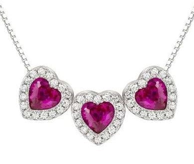 Nomination Italy Necklace ALLMYLOVE necklace 925 silver,CZ, RED 240303/006