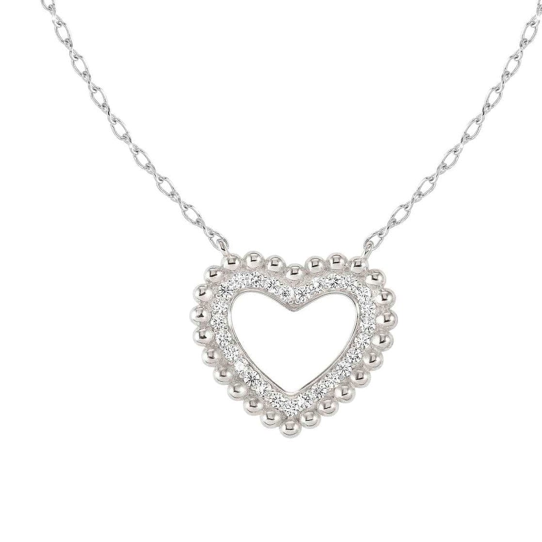 Nomination Italy Necklace LOVECLOUD necklace in 925 sterling silver and cz Silver Heart
