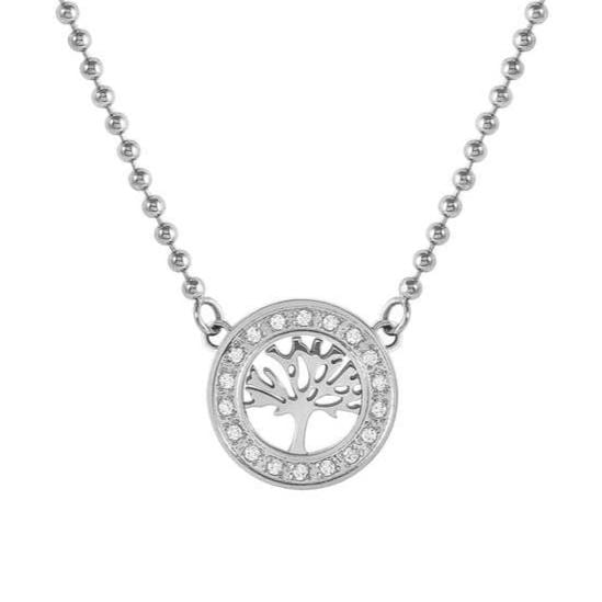 Nomination Italy Necklace SOFFIO D'AMORE necklace in steel and cubic zirconia Tree life