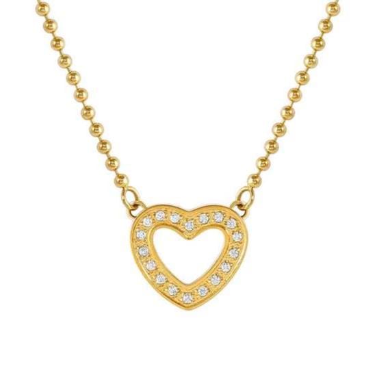 Nomination Italy necklace SOFFIO D'AMORE necklace in steel with fin. YELLOW GOLD and cubic zirconia Heart