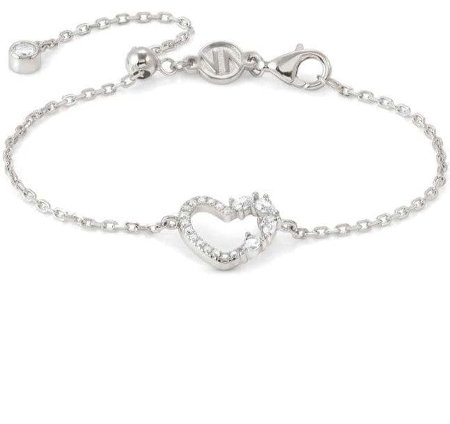 Nomination Italy SHINE ME UP bracelet in 925 silver and cubic zirconia White Heart