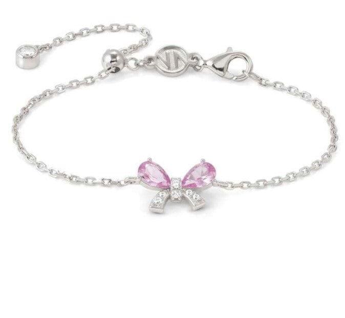 Nomination Italy SHINE ME UP bracelet in 925 silver and cubic zirconia White/Pink Bow