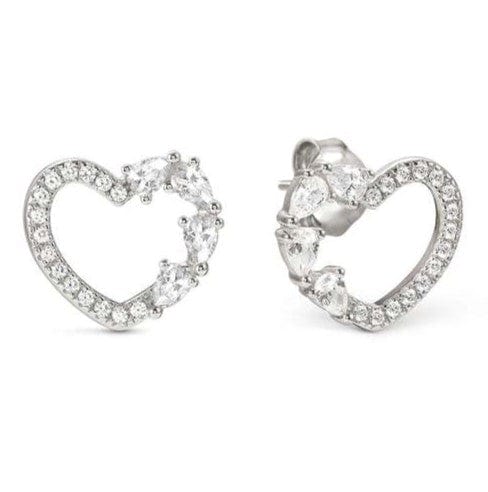 Nomination Italy SHINE ME UP earrings in 925 silver and cubic zirconia White Heart