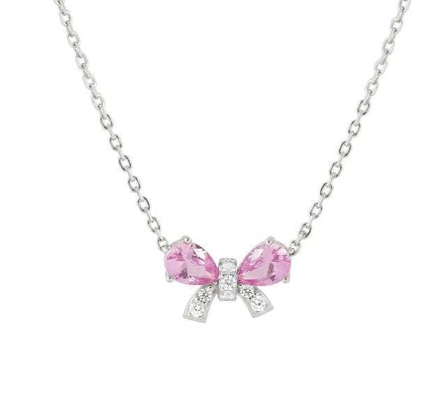 Nomination Italy SHINE ME UP necklace in 925 silver and cubic zirconia White/Pink Bow