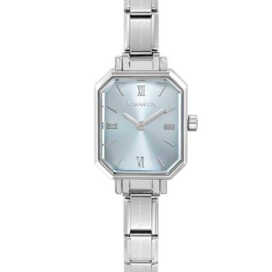 Nomination Italy Watches PARIS watch with NEW RECTANGULAR steel strap Light Blue
