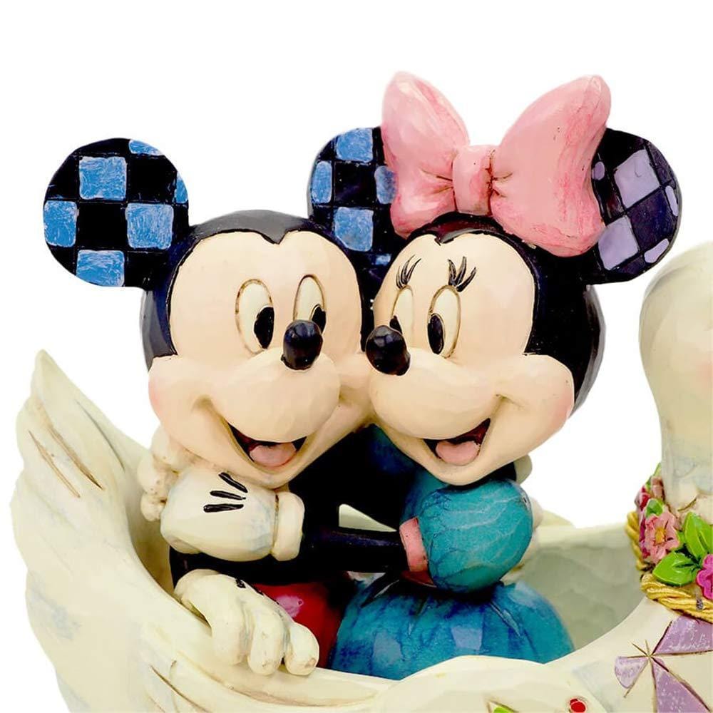 Enesco Disney Ornament Disney Traditions Figurine - Lovebirds (Mickey & Minnie Mouse Figurine)