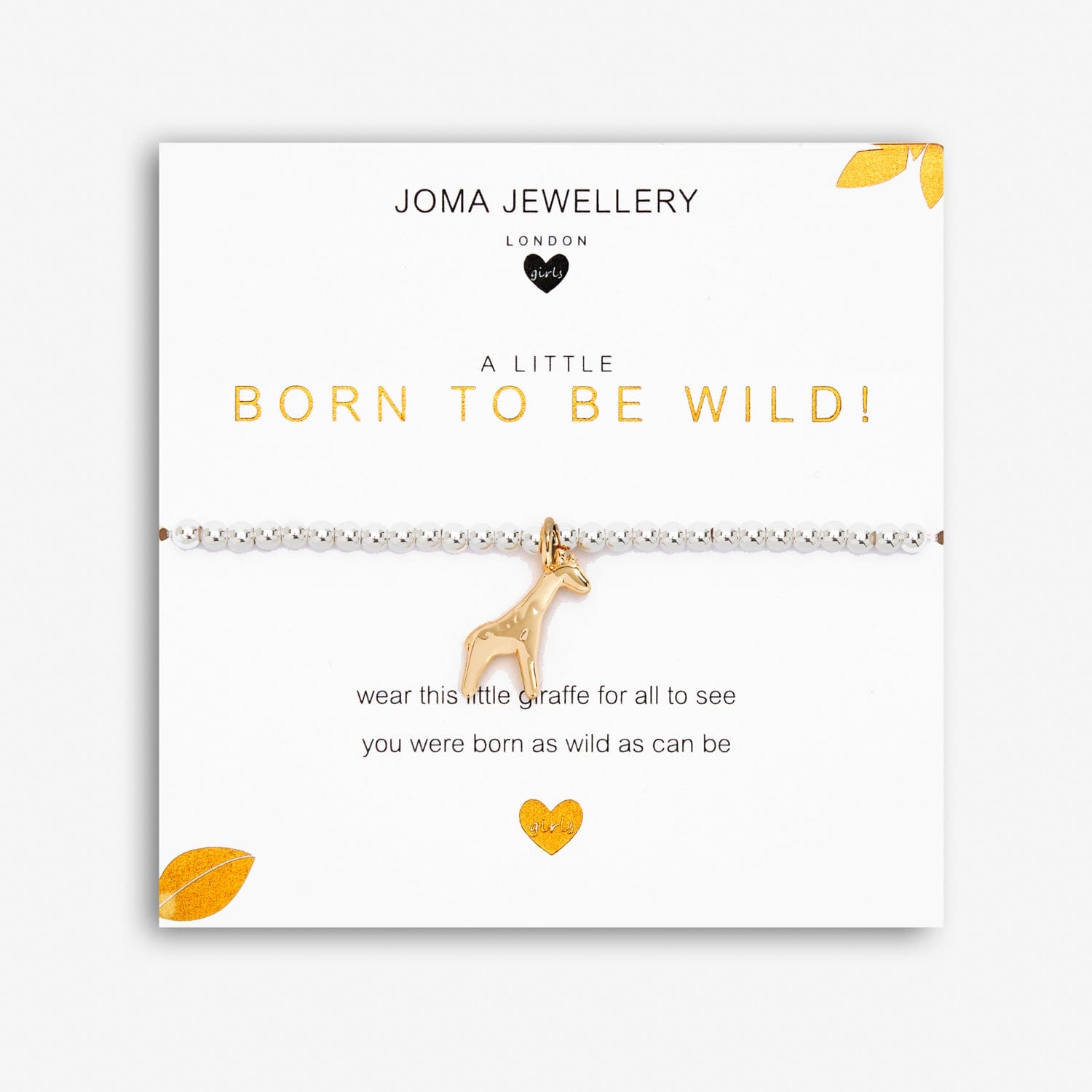 Joma Jewellery Childrens Bracelet Joma Jewellery Childrens Bracelet - A Little Born To Be Wild (Giraffe)