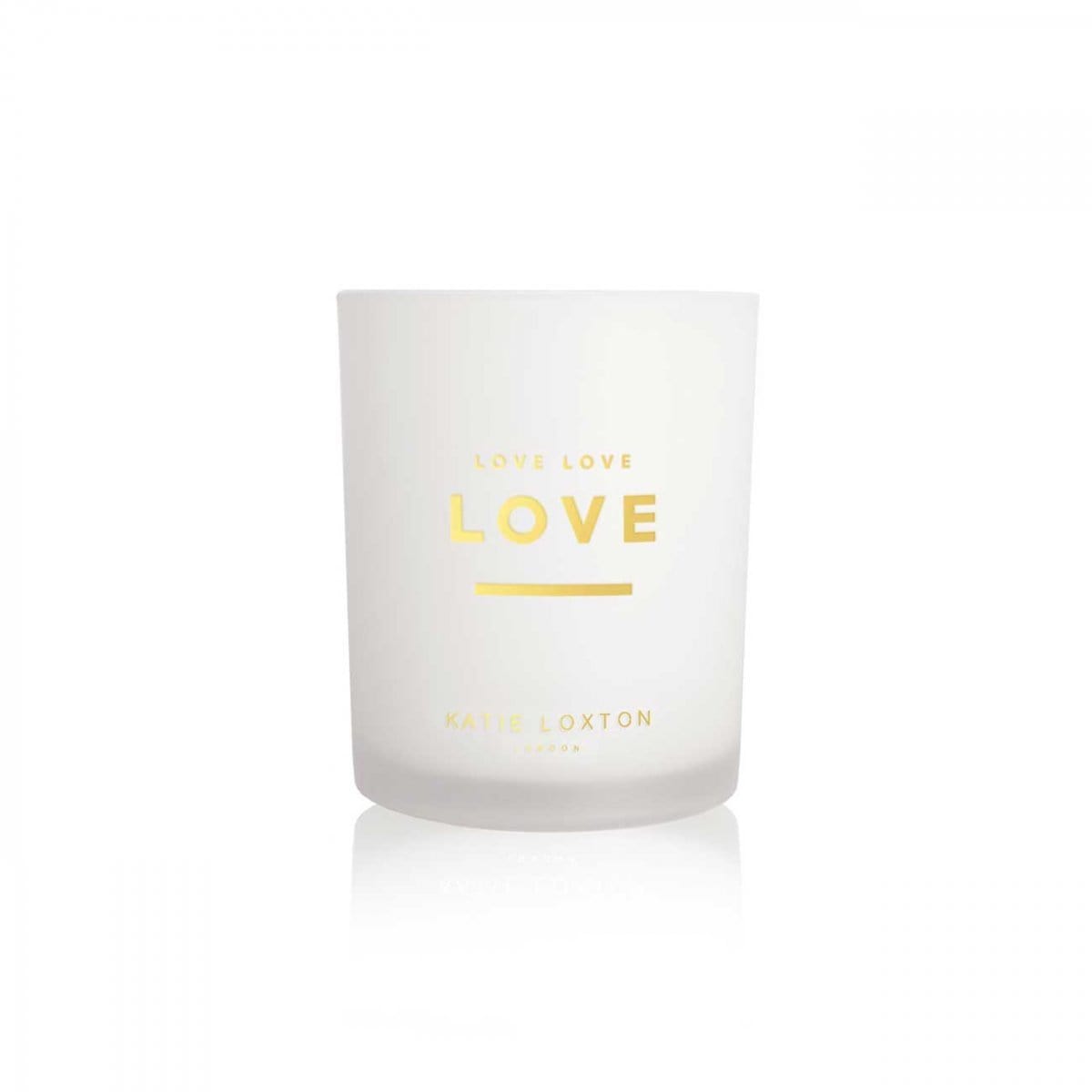 Katie Loxton Candle Katie Loxton Sentiment Candle - Love Love Love - Sweet Papaya and Hibiscus Flower