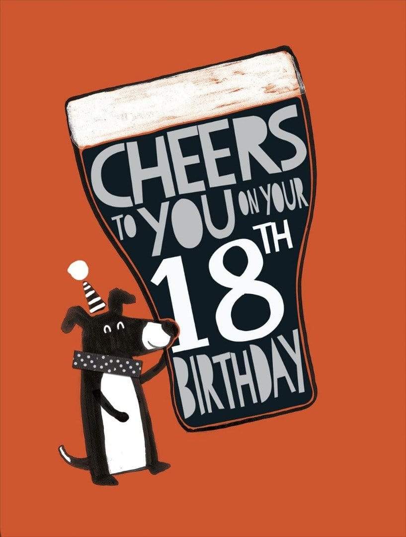 UK Greetings Greeting Card Cheers To You On Your 18th Birthday